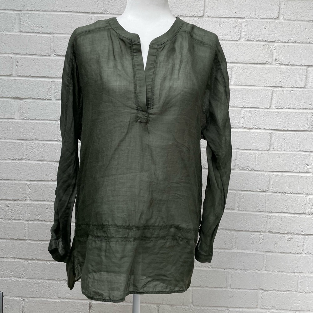 Green Vince Tunic Top - Small